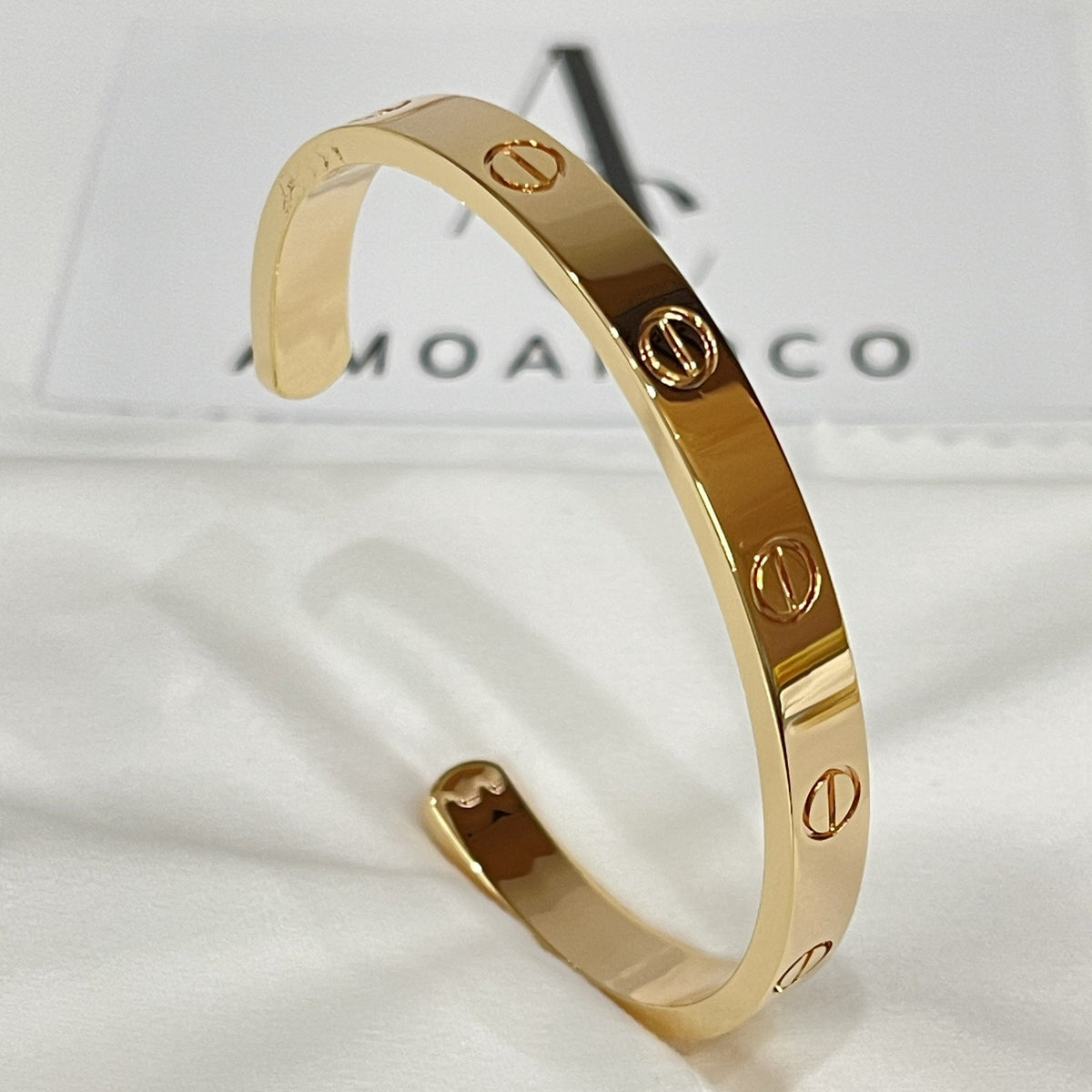 [Cyra]  LOVE BRACELET 6.1MM OPEN CUFF