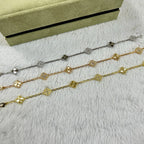 [Cyra] CLOVER 6 MOTIF DIAMOND LASER BRACELET
