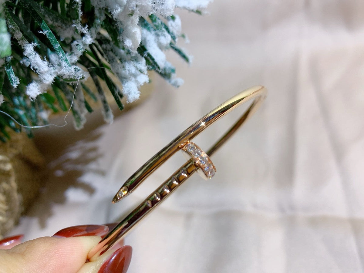 [Cyra]  JUSTE BRACELET 2.5MM DIAMONDS