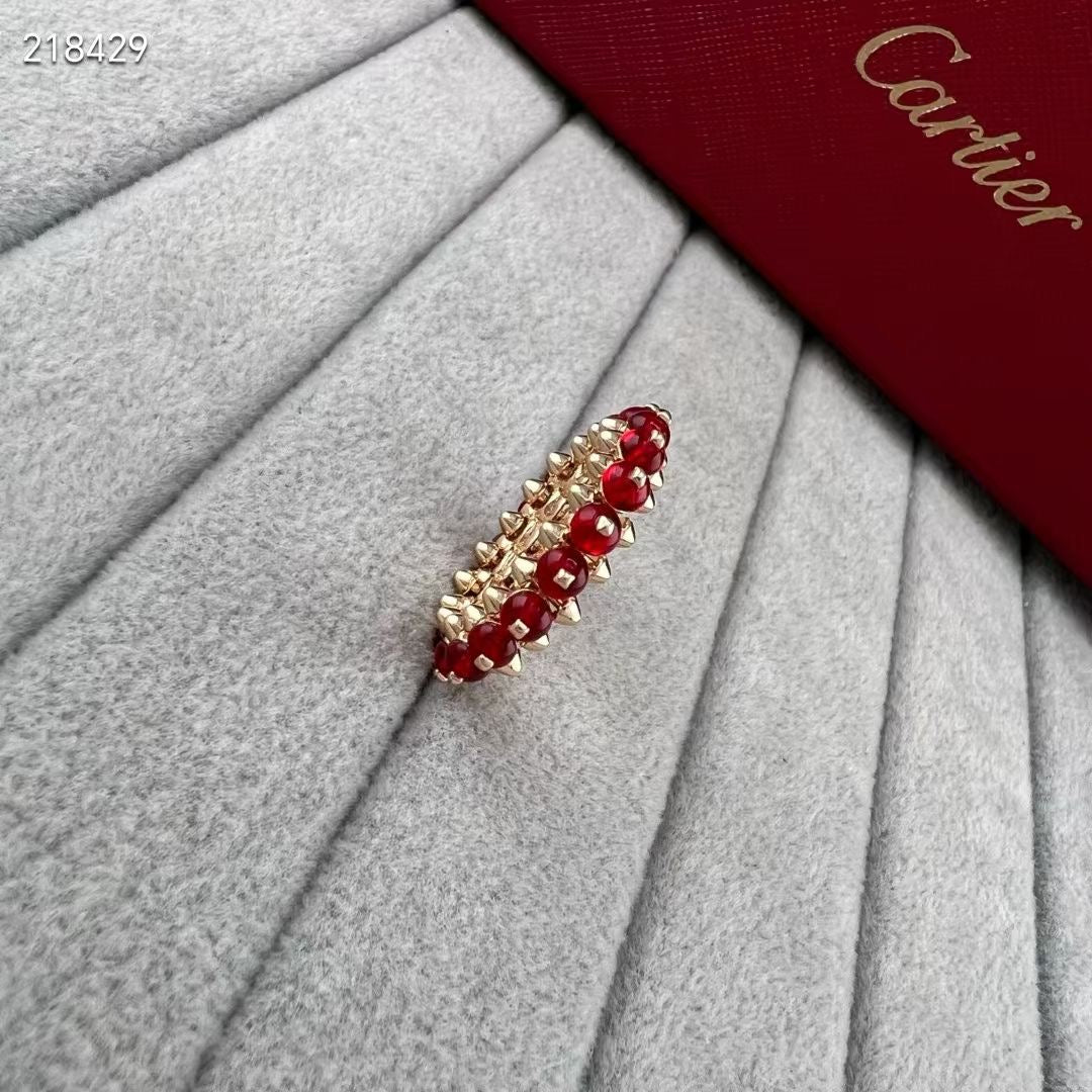 [Cyra]  CLASH NEW COLORED GEMSTONE RING