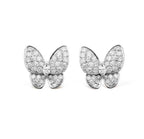[Cyra]  BUTTERFLY ALL DIAMOND EARRINGS