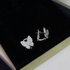 [Cyra]  BUTTERFLY ALL DIAMOND EARRINGS