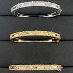 [Cyra]  CLOVER BRACELET 4MM DIAMONDS