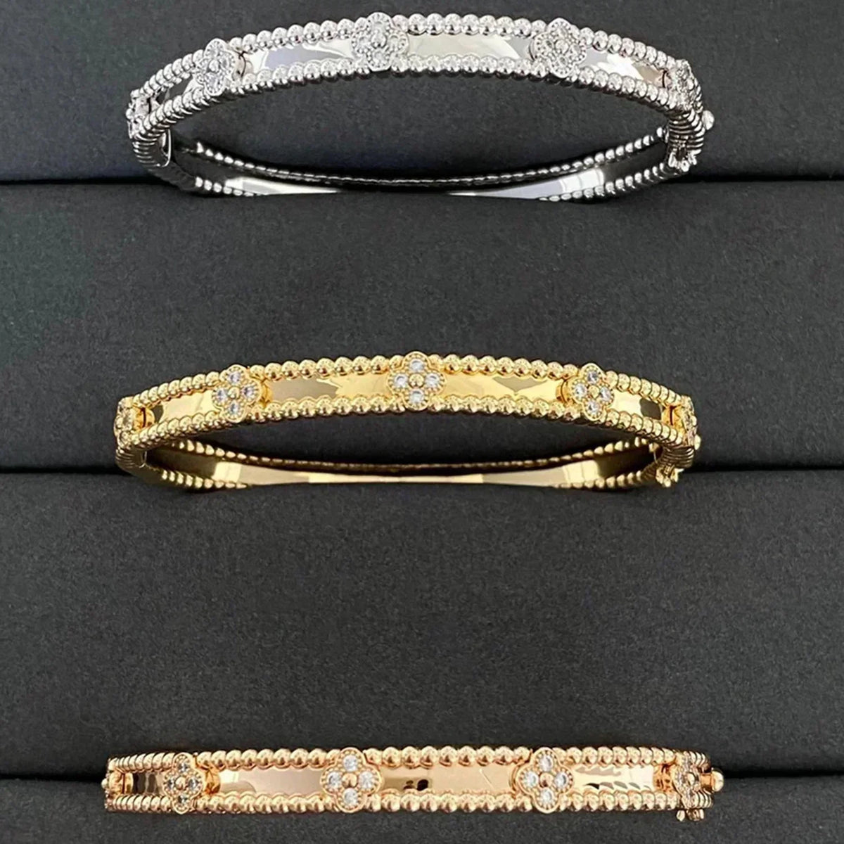 [Cyra] KLEEBATT-ARMBAND 4MM DIAMANTEN