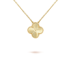 [Cyra] クローバー15MMレーザーネックレス