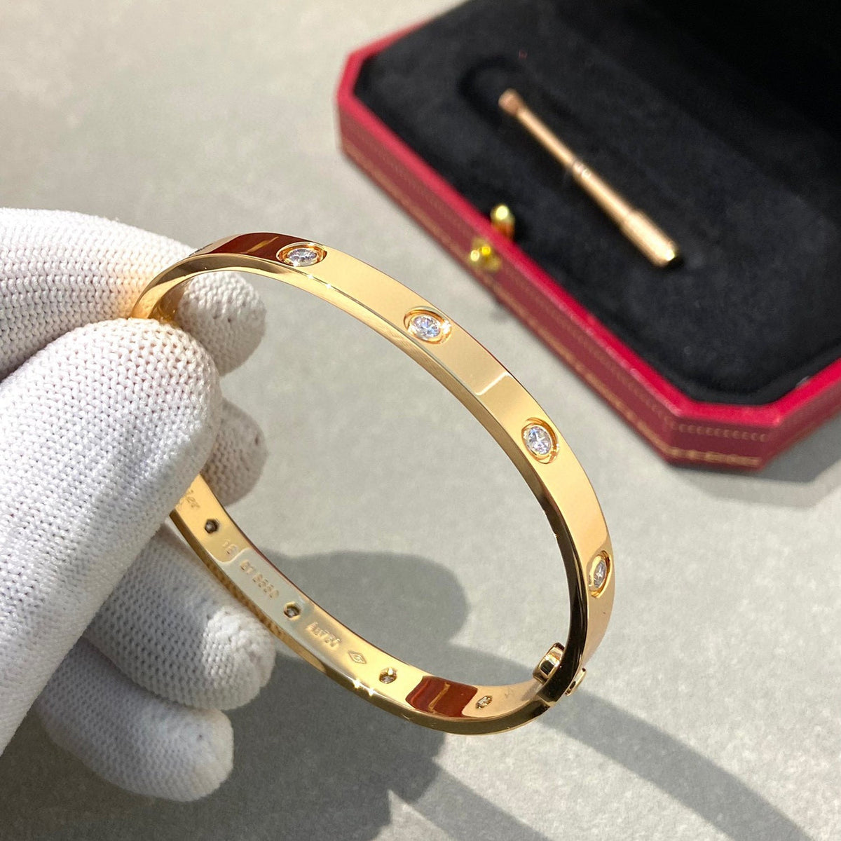 [Cyra] LOVE ARMBAND 6,1 MM 10 DIAMANTEN