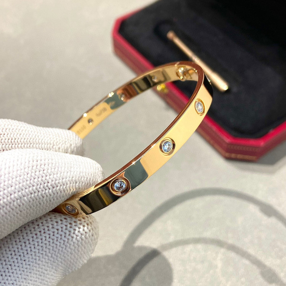 [Cyra] LOVE ARMBAND 6,1 MM 10 DIAMANTEN