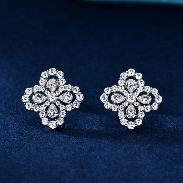 [Cyra]  CREOLEN MIT DURCHGEHENDEM MOTIV UND DIAMANTEN 16MM