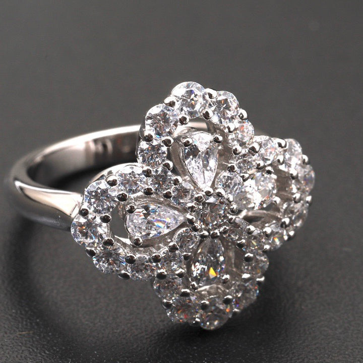 [Cyra] LOOP-RING VOLLMOTIV DIAMANT 16MM SILBER