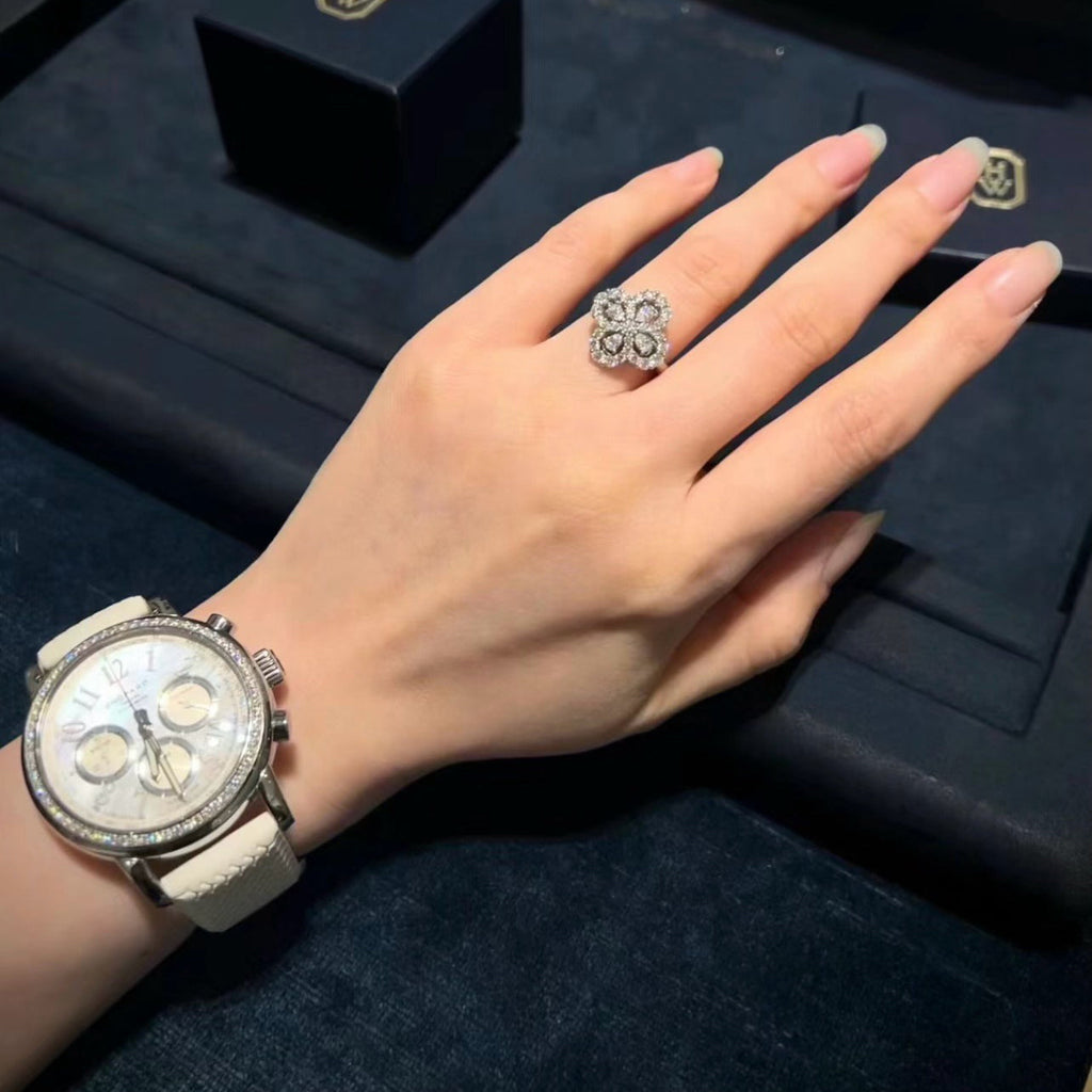 [Cyra] LOOP-RING VOLLMOTIV DIAMANT 16MM SILBER