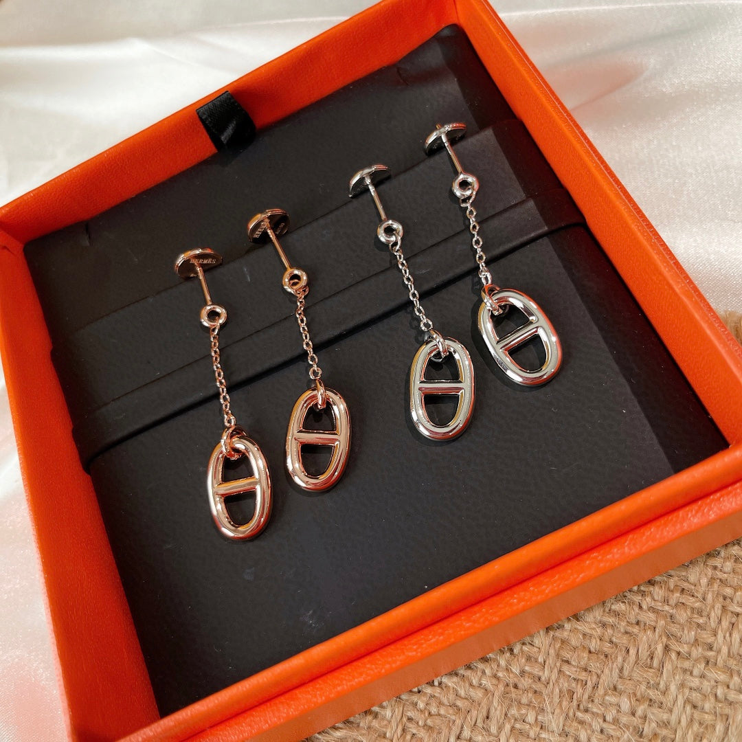 [Cyra]  CHAINE TASSEL EARRINGS