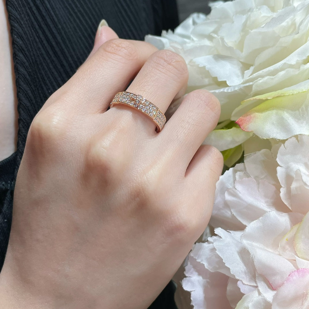 [Cyra]  KELLY PINK GOLD DIAMOND RING
