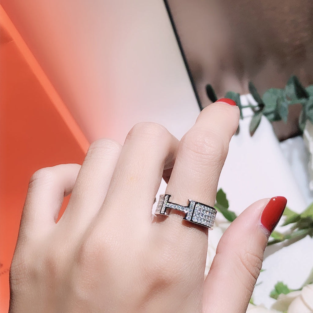 [Cyra]  RING MIT VOLL-DIAMANTBESATZ