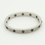 [Cyra]  LOVE BRACELET 6.1MM DIAMOND-PAVED CERAMIC