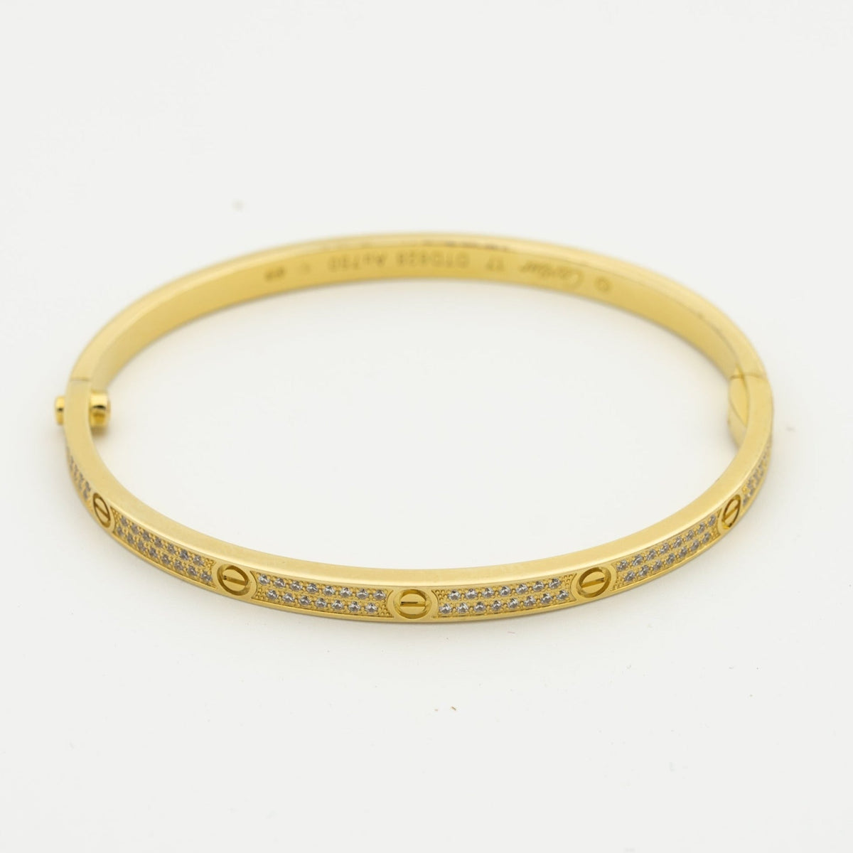 [Cyra]  LOVE BRACELET 3.65MM DIAMOND-PAVED
