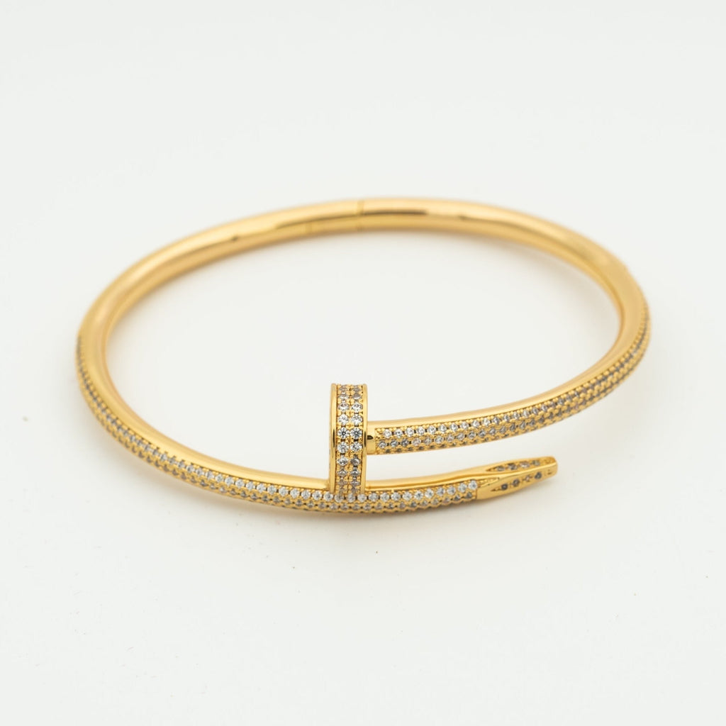[Cyra]  ジュスト アン クル ブレスレット 3.5mm ダイヤモンドフルパヴェ