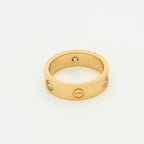 [Cyra] LOVE RING 5,5 MM 3 DIAMANTEN ROSÉGOLD