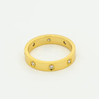 [Cyra] LOVEリング 3.6mm ダイヤモンド8個