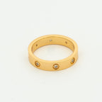 [Cyra] LOVEリング 3.6mm ダイヤモンド8個