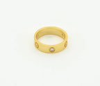 [Cyra] LOVE RING 4MM 1 DIAMANT GOLD