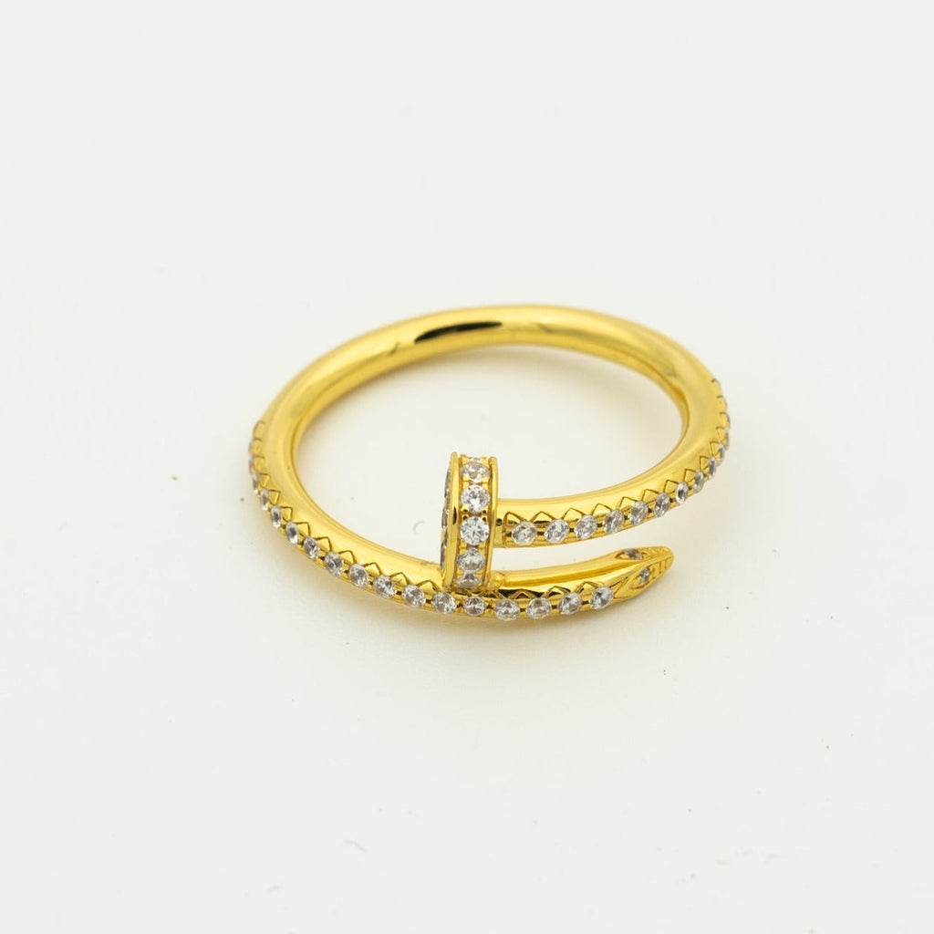 [Cyra]  JUSTE RING 1.8MM GOLD DIAMONDS