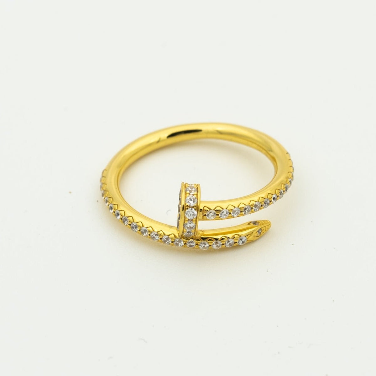 [Cyra]  JUSTE RING 1.8MM GOLD DIAMONDS