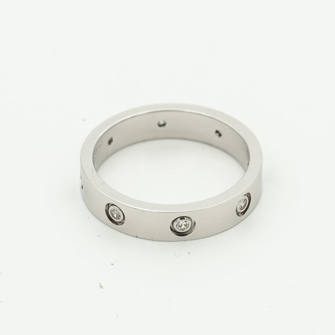 [Cyra]  LOVE RING 3.6MM 8 DIAMONDS
