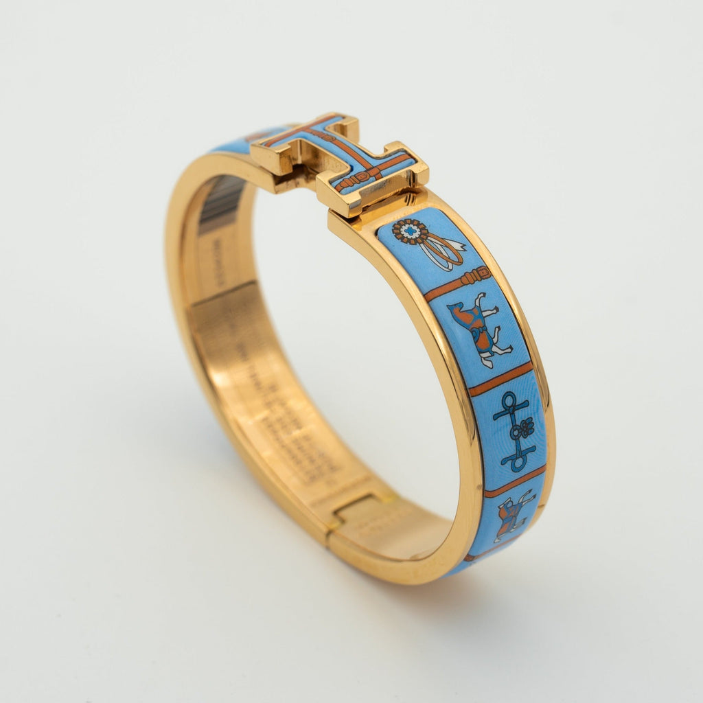 [Cyra]  H ARMBAND ROSÉGOLD BLAUE KERAMIK
