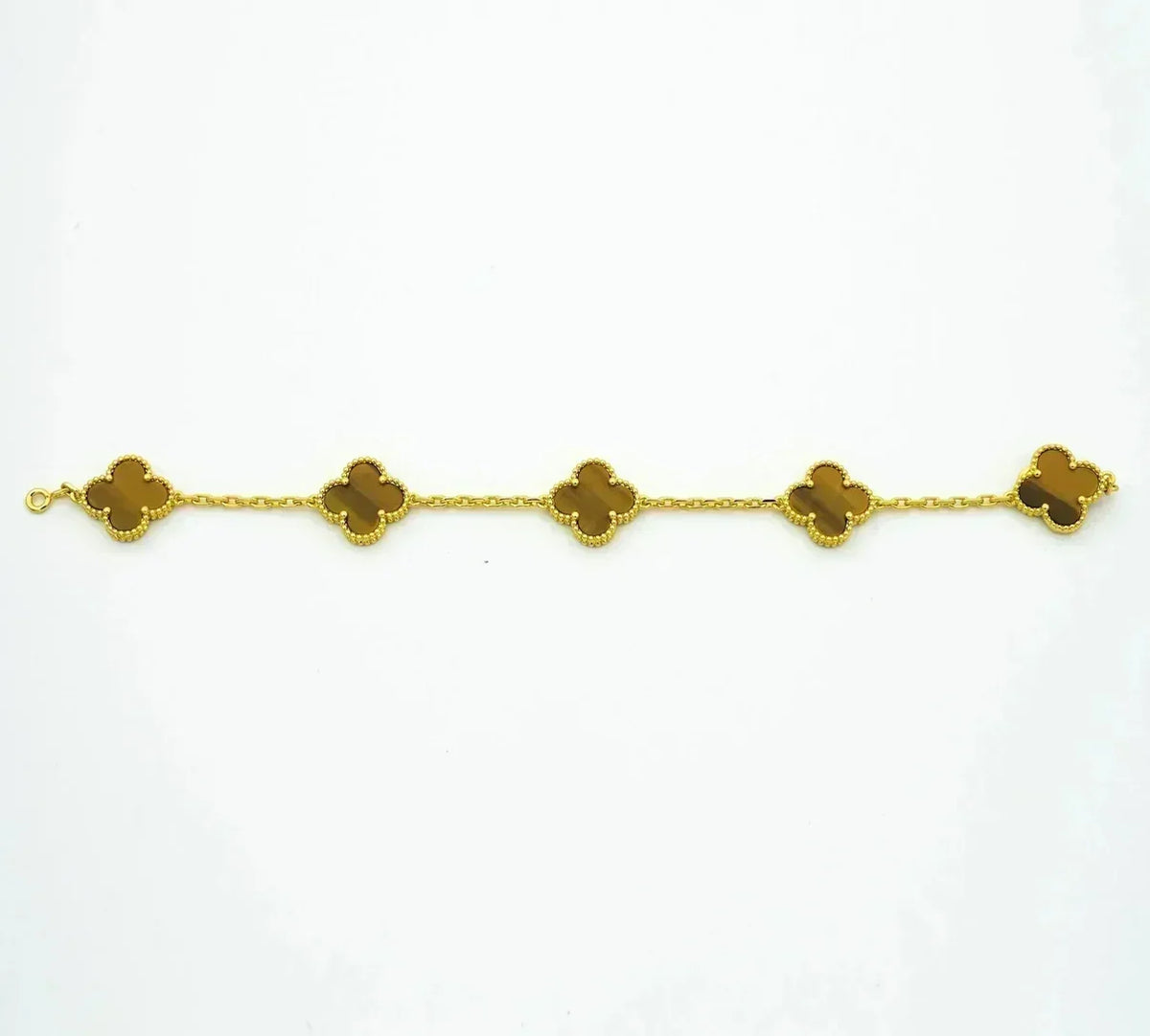 {
  "Cyra": "Neue CLOVER 5 MOTIVE TIGERAUGE ARMBAND KOLLEKTION"
}