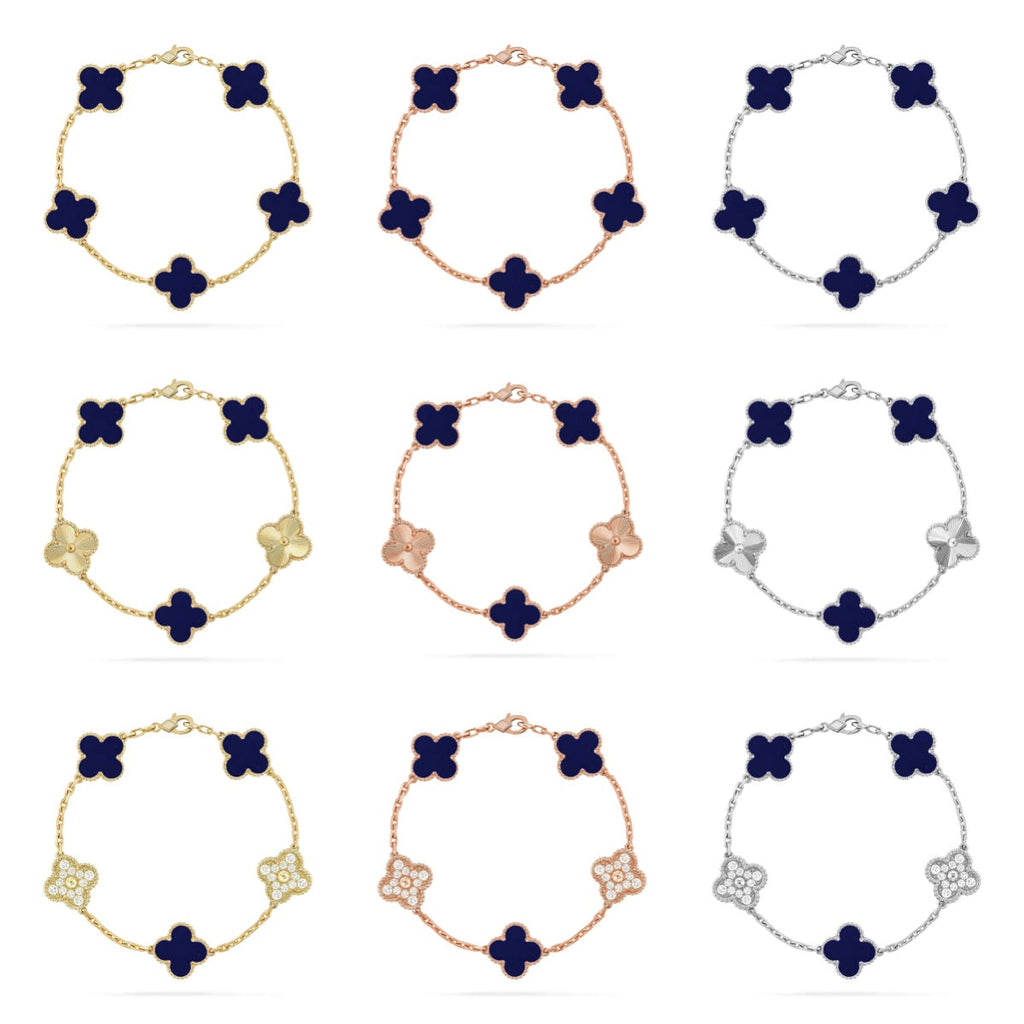 [Cyra] NEUE CLOVER 5 MOTIV LAPISLAZULI ARMBANDKOLLEKTION