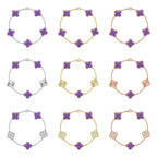 [Cyra] Neue CLOVER 5 MOTIF HELLVIOLETTE ARMBAND-KOLLEKTION