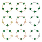 [Cyra] NEUE CLOVER 5 MOTIF MALACHIT ARMBAND KOLLEKTION