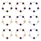 [Cyra] NEUE CLOVER 5 MOTIV LILA STREIFEN ARMBAND KOLLEKTION