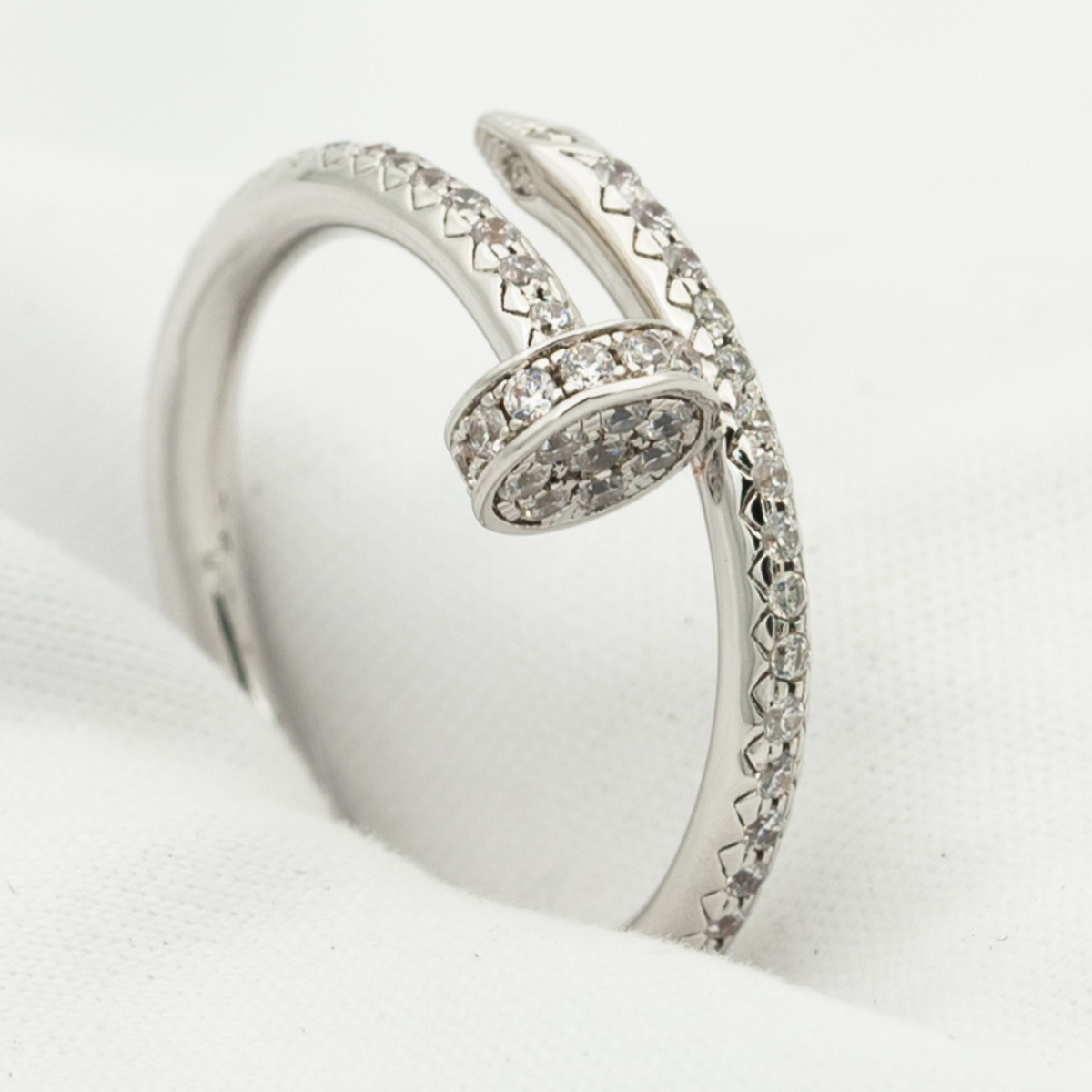 [Cyra]  JUSTE リング 1.8MM シルバー ダイヤモンド