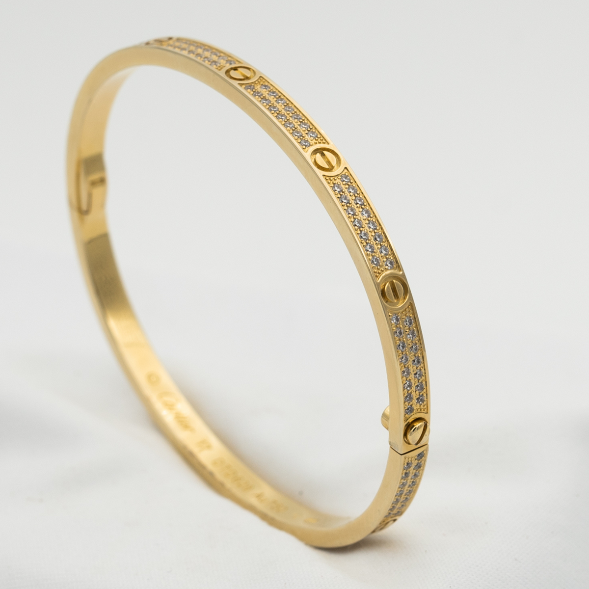 [Cyra]  LOVE BRACELET 3.65MM DIAMOND-PAVED