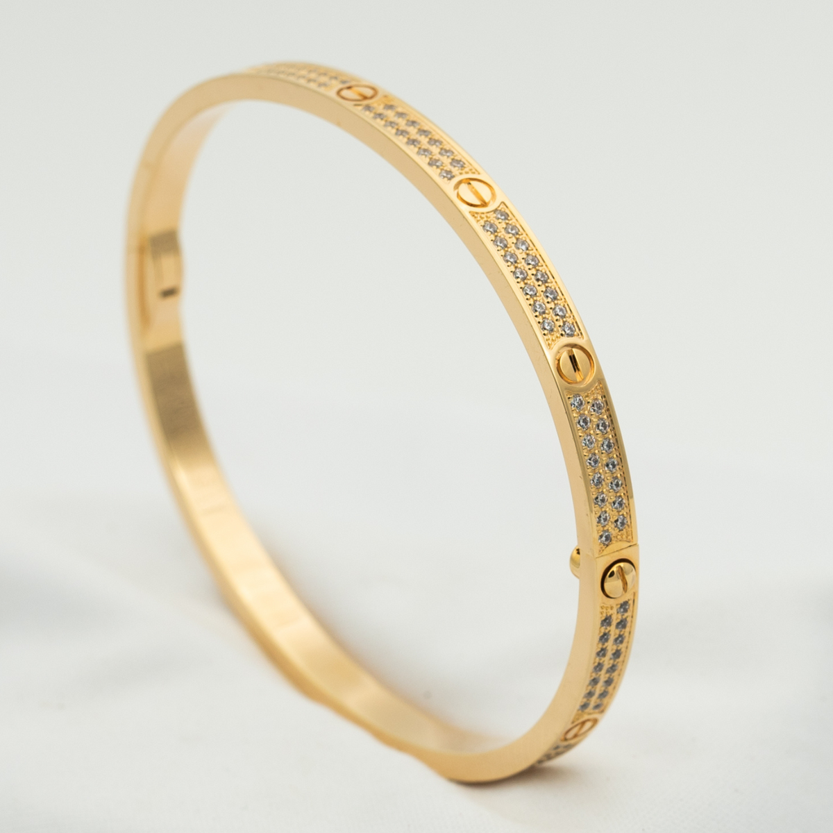 [Cyra]  LOVE BRACELET 3.65MM DIAMOND-PAVED