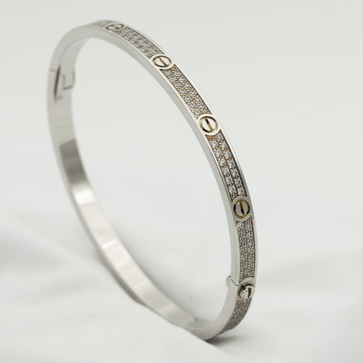 [Cyra]  LOVE BRACELET 3.65MM DIAMOND-PAVED