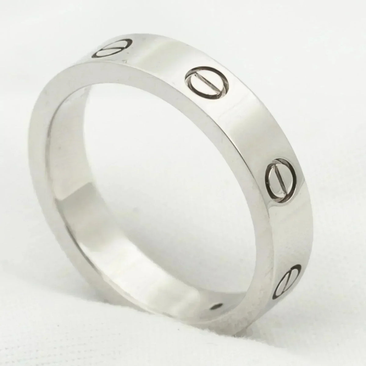 [Cyra]  LOVE RING 4MM 1 DIAMOND SILVER