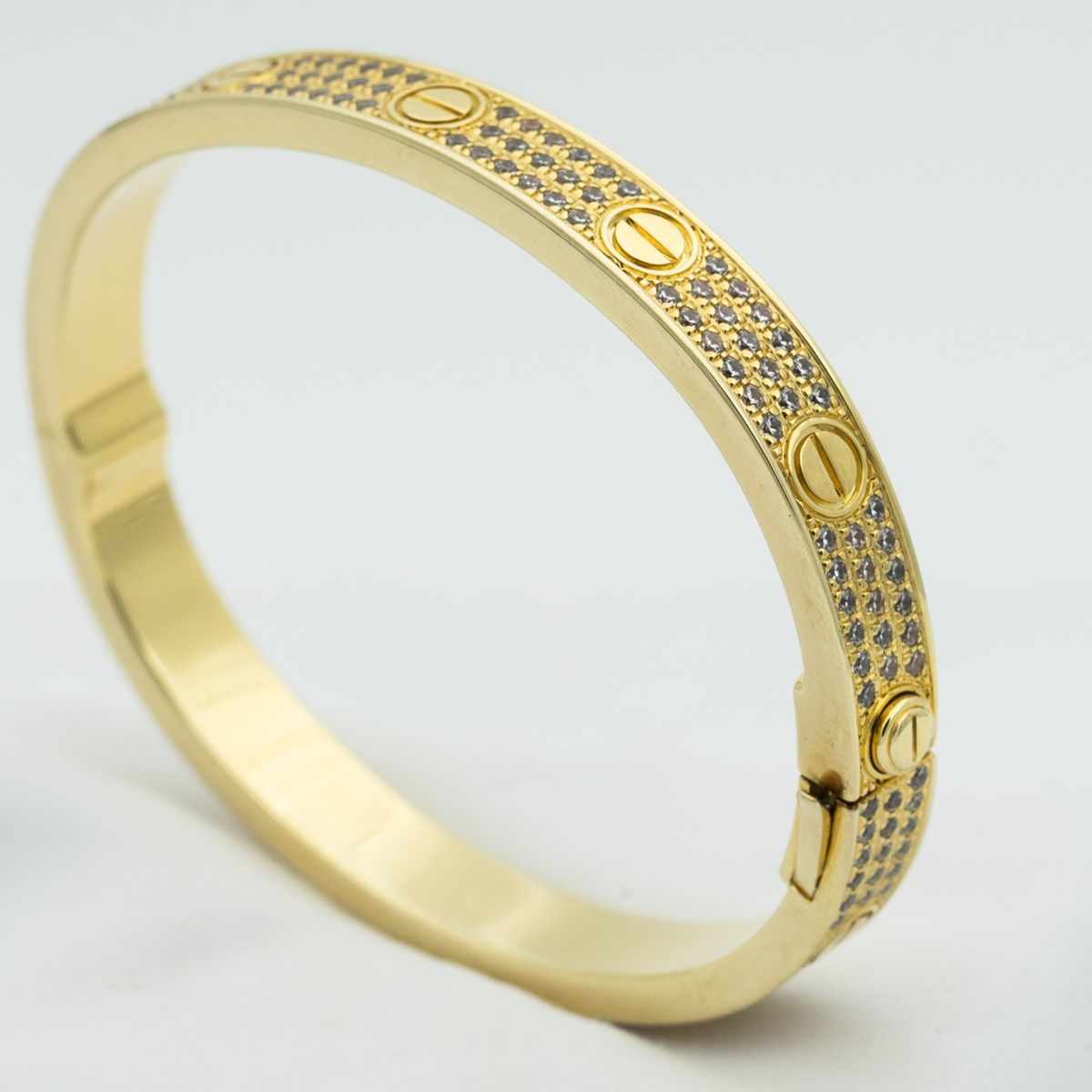 [Cyra]  LOVE ARMBAND 6,1 MM DIAMANTBESETZT