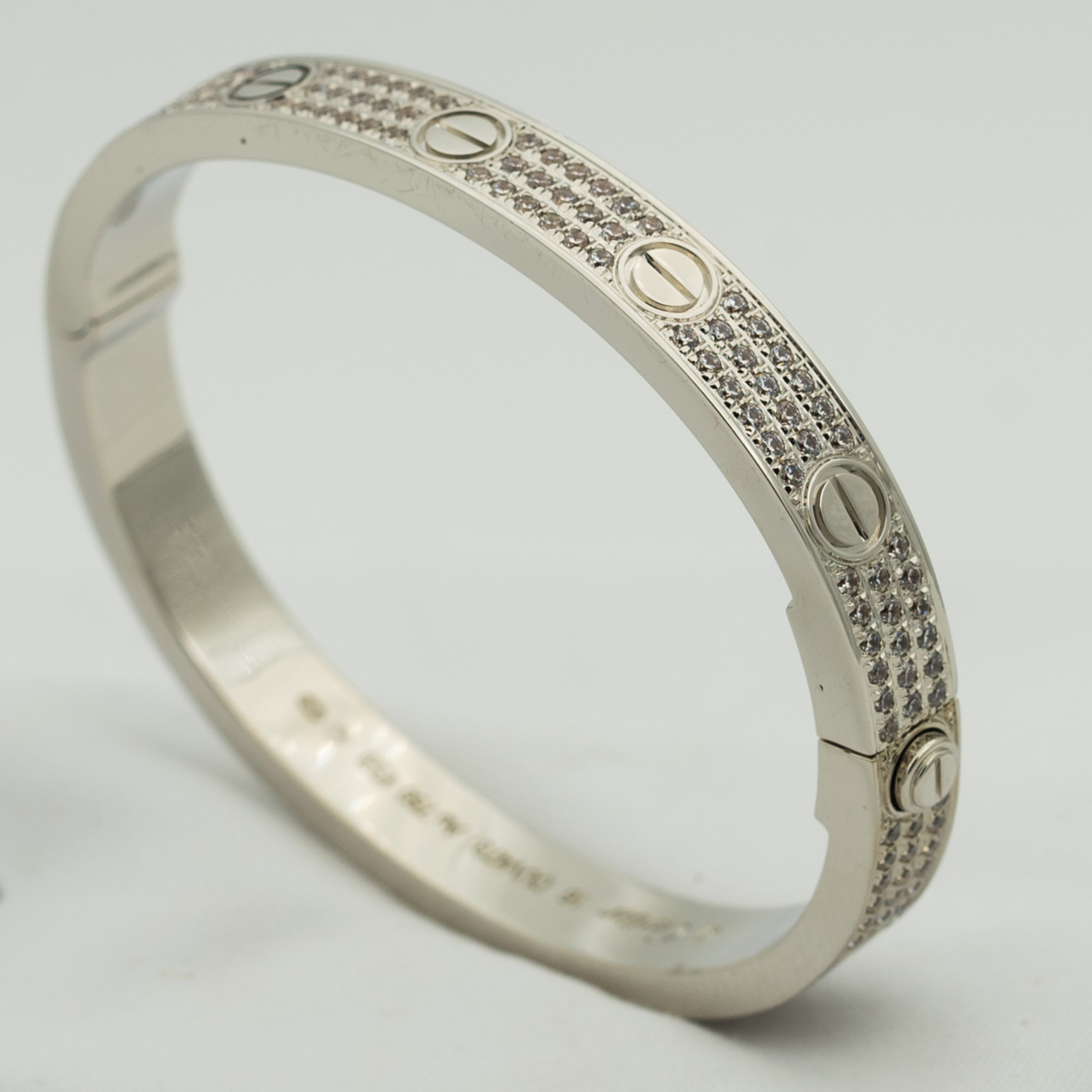 [Cyra]  LOVE ARMBAND 6,1 MM DIAMANTBESETZT