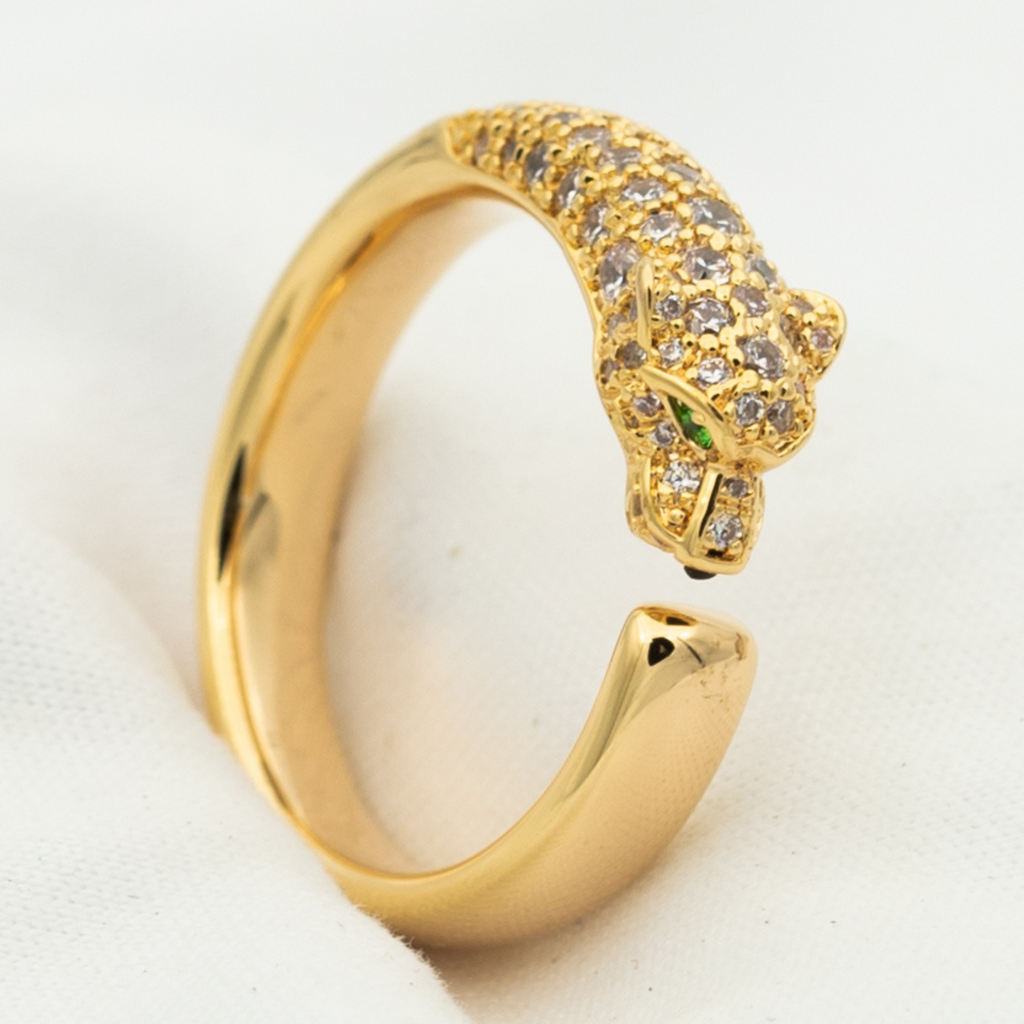 [Cyra]  PANTHERE RING DIAMOND 7.3MM
