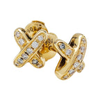 [Cyra]  JEUX DE GOLD DIAMOND EARRINGS