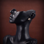 [Cyra]  JEUX DE GOLD DIAMOND EARRINGS