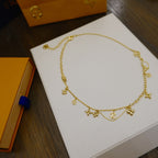 [Cyra]  BLOOMING SUPPLE NECKLACE BRASS
