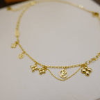 [Cyra]  BLOOMING SUPPLE NECKLACE BRASS