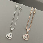 [Cyra] JOY HEART DIAMOND NECKLACE