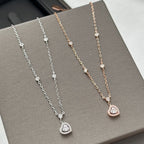 [Cyra] JOY HEART DIAMOND NECKLACE