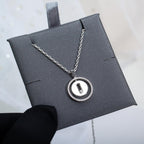 [Cyra]   MOVE PM NECKLACE SILVER DIAMOND