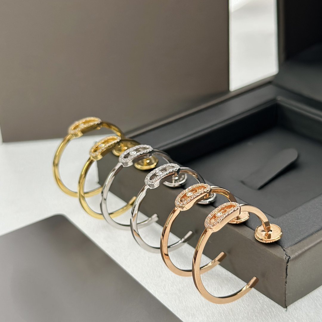 [Cyra] CREOLES MOVE UNO PM DIAMOND EARRINGS