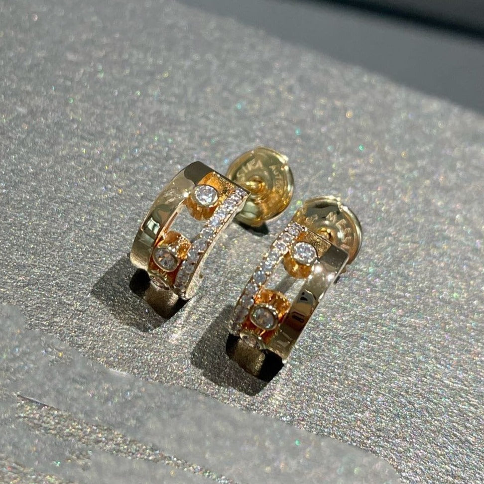 [Cyra] MOVE ROMANE EARRINGS DIAMOND